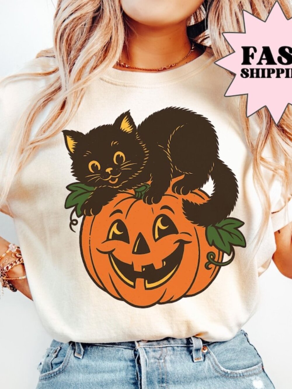 Halloween Shirt Halloween Cat Shirt Pumpkin Shirt
